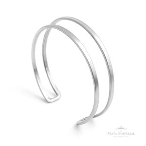 Pulseira Dupla Encaixe em Prata - Prata Universal