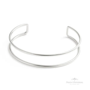Pulseira Dupla Encaixe em Prata - Prata Universal