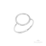 Anel Círculo Vazado em Prata - Prata Universal