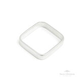 Anel Formato Quadrado em Prata - Prata Universal