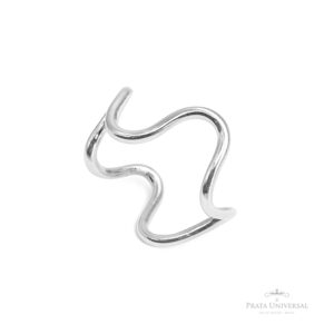 Anel Zigue-zague em Prata - Prata Universal