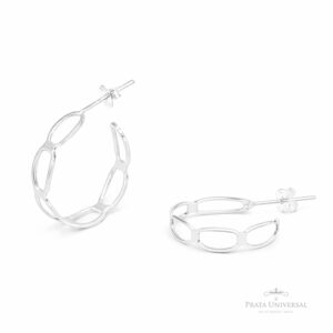 Argola Cadeado N1 em Prata - Prata Universal