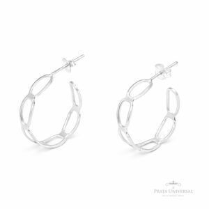 Argola Cadeado N1 em Prata - Prata Universal