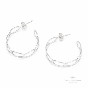 Argola Cadeado N2 em Prata - Prata Universal