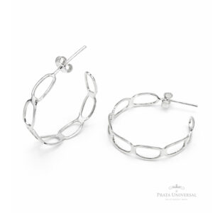 Argola Cadeado N2 em Prata - Prata Universal