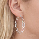 Argola Cadeado N3 em Prata - Prata Universal