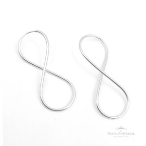 Argola Infinito G Redonda em Prata - Prata Universal
