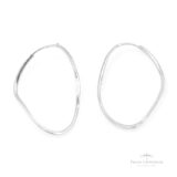 Argola Orgânica N1 Triangular em Prata - Prata Universal