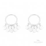 Argola Pingentes Círculos N1 em Prata - Prata Universal