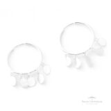 Argola Pingentes Círculos N2 em Prata - Prata Universal