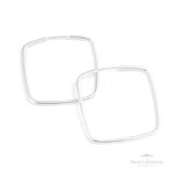 Argola Quadrada em Prata - Prata Universal