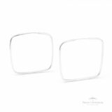 Argola Quadrada em Prata - Prata Universal