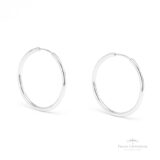 Argola Redonda Fina N3 em Prata - Prata Universal