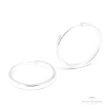 Argola Retangular N1 em Prata - Prata Universal