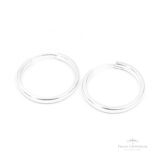 Argola Retangular N1 em Prata - Prata Universal