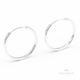 Argola Retangular N3 em Prata - Prata Universal