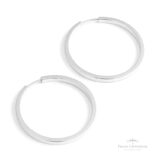 Argola Retangular N4 em Prata - Prata Universal