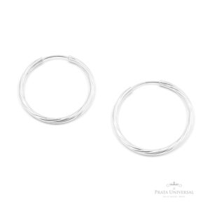 Argola Riscadinha N2 em Prata - Prata Universal