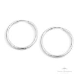 Argola Riscadinha N3 em Prata - Prata Universal