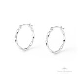 Argola Torcida N3 em Prata - Prata Universal