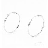 Argola Torcida N5 em Prata - Prata Universal