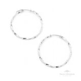 Argola Torcida N6 em Prata - Prata Universal