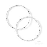 Argola Torcida N7 em Prata - Prata Universal