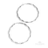 Argola Torcida N7 em Prata - Prata Universal