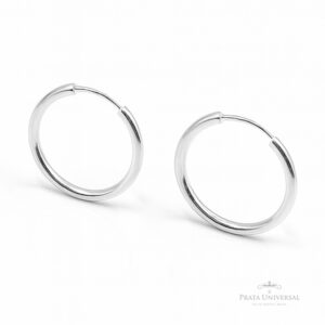 Argola Tubular N3 em Prata - Prata Universal