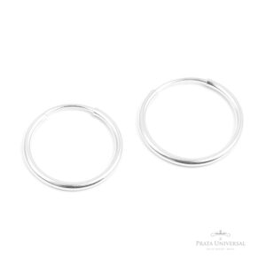 Argola Tubular N4 em Prata - Prata Universal