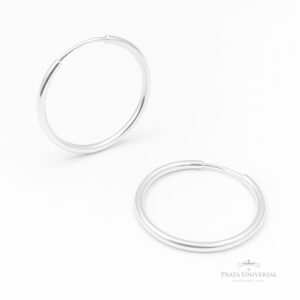 Argola Tubular N5 em Prata - Prata Universal