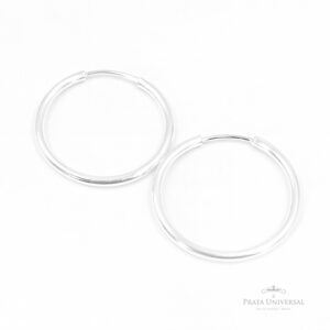 Argola Tubular N5 em Prata - Prata Universal