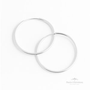 Argola Tubular N6 em Prata - Prata Universal