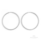 Argola Tubular N7 em Prata - Prata Universal