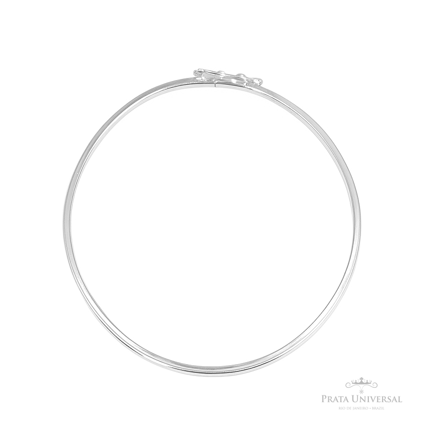 Bracelete Quadrado em Prata - Prata Universal Bracelete Quadrado em Prata - Prata Universal