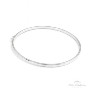 Bracelete Retangular Fino em Prata - Prata Universal