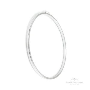 Bracelete Retangular Fino em Prata - Prata Universal