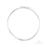 Bracelete Retangular Largo em Prata - Prata Universal