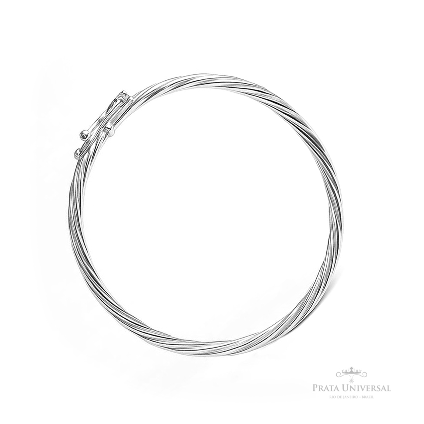 Bracelete Torcido em Prata - Prata Universal Bracelete Torcido em Prata - Prata Universal