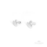 Brinco Coração Chapa em Prata - Prata Universal