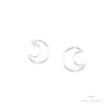 Brinco Lua Vazada P em Prata - Prata Universal