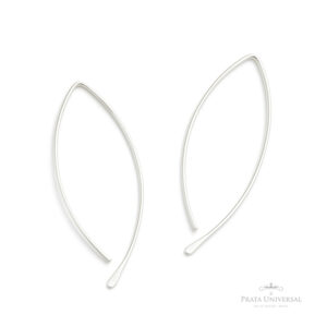 Brinco Peixe em Prata - Prata Universal