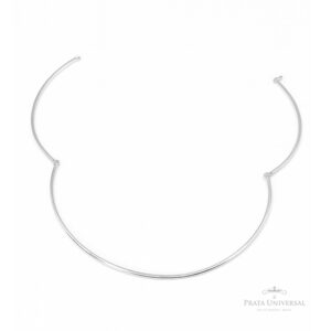Choker Aro Inteiro em Prata - Prata Universal