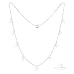 Choker de Círculos em Prata - Prata Universal