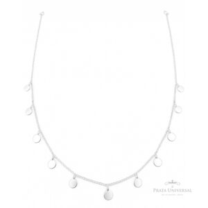 Choker de Círculos em Prata - Prata Universal