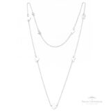 Colar 6 Corações P em Chapa em Prata - Prata Universal