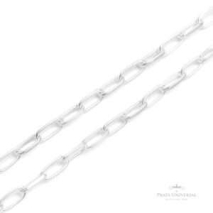 Colar Cadeado 45 em Prata - Prata Universal