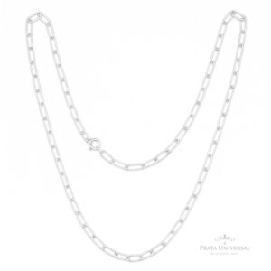 Colar Cadeado 60 em Prata - Prata Universal