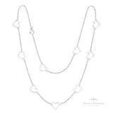 Colar Coração Vazado 60 em Prata - Prata Universal