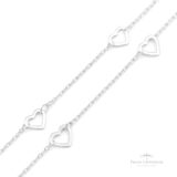 Colar Coração Vazado P em Prata - Prata Universal